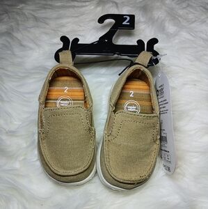 Wonder Nation Tan Moccasin Slip-On Shoes